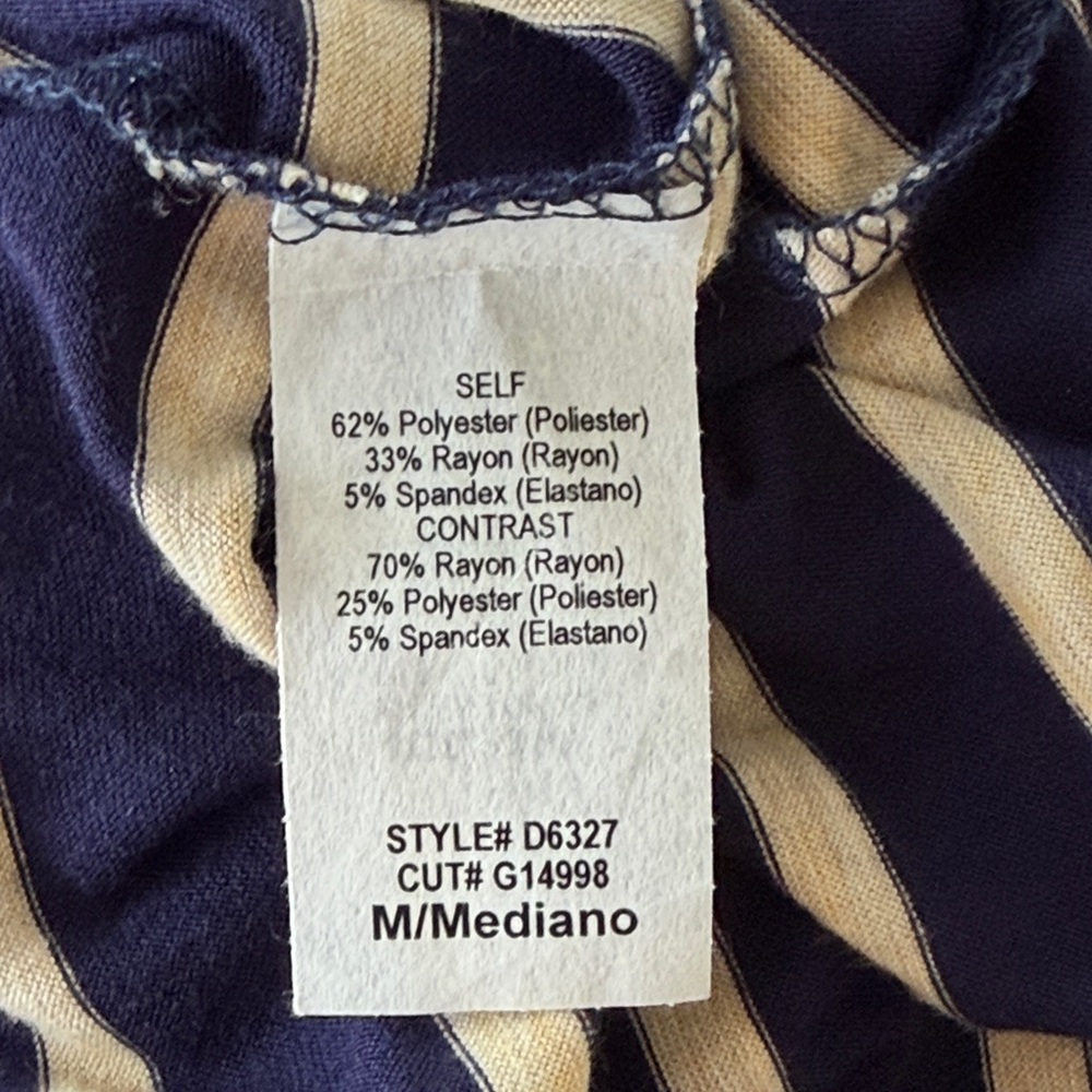 HAILEY 23 Joel popover knit dress size M blue ivory striped Stitchfix - Picture 5 of 6